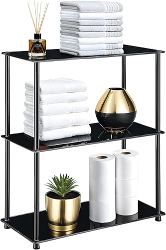 Miniatura 10 de Convenience Concepts Designs2Go Classic - Estantería de vidrio de 3 estantes vidrio