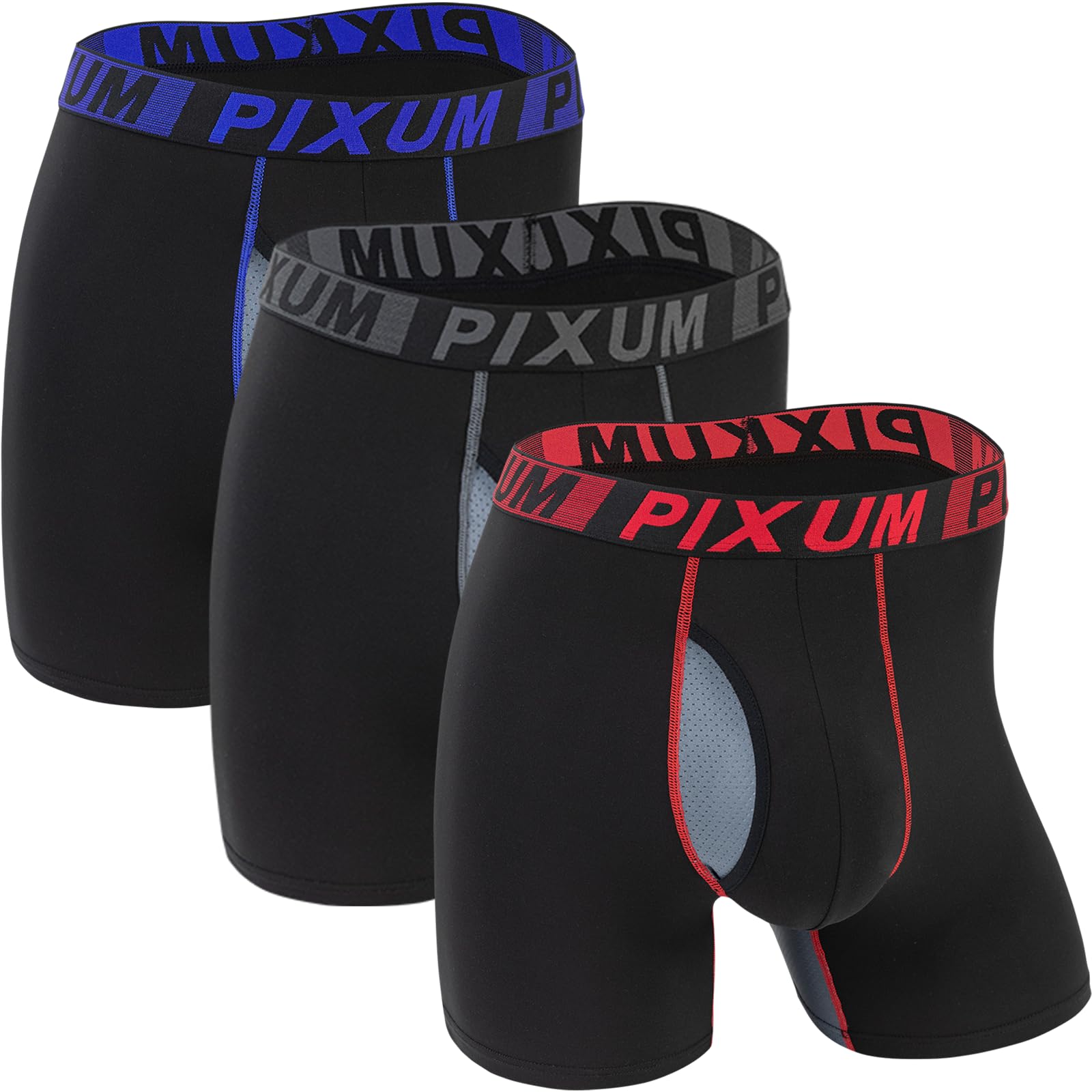 Mens Underwear Boxer Briefs Soft Comfort Boxers Moisture-Wicking Breathable Underwear for Men-image-1
