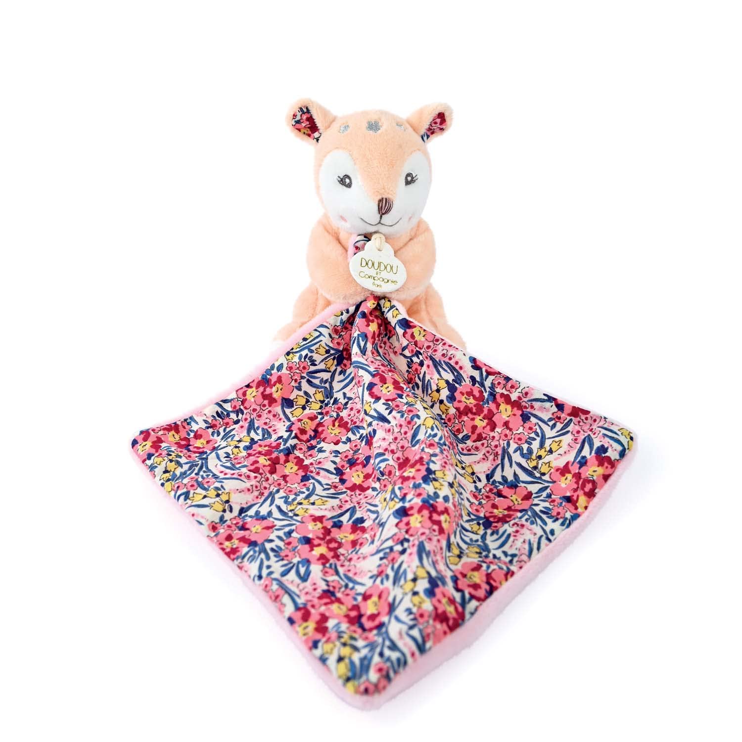 Doudou et Compagnie Boh'Aime DC4017 Pantin Fawn with Cuddly Toy, Flower Shaped Box, Beige, 12 cm - Image 2