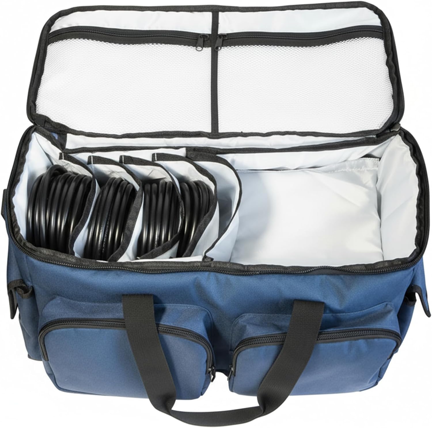 DJ Bag - Music Gear & Cable Organizer Bag - Detachable Dividers - Padded Gig Tote for Controllers, Mics, Audio Equipment - Lightweight, Sturdy Oxford Material, Travel-Ready for Musicians - Image 2