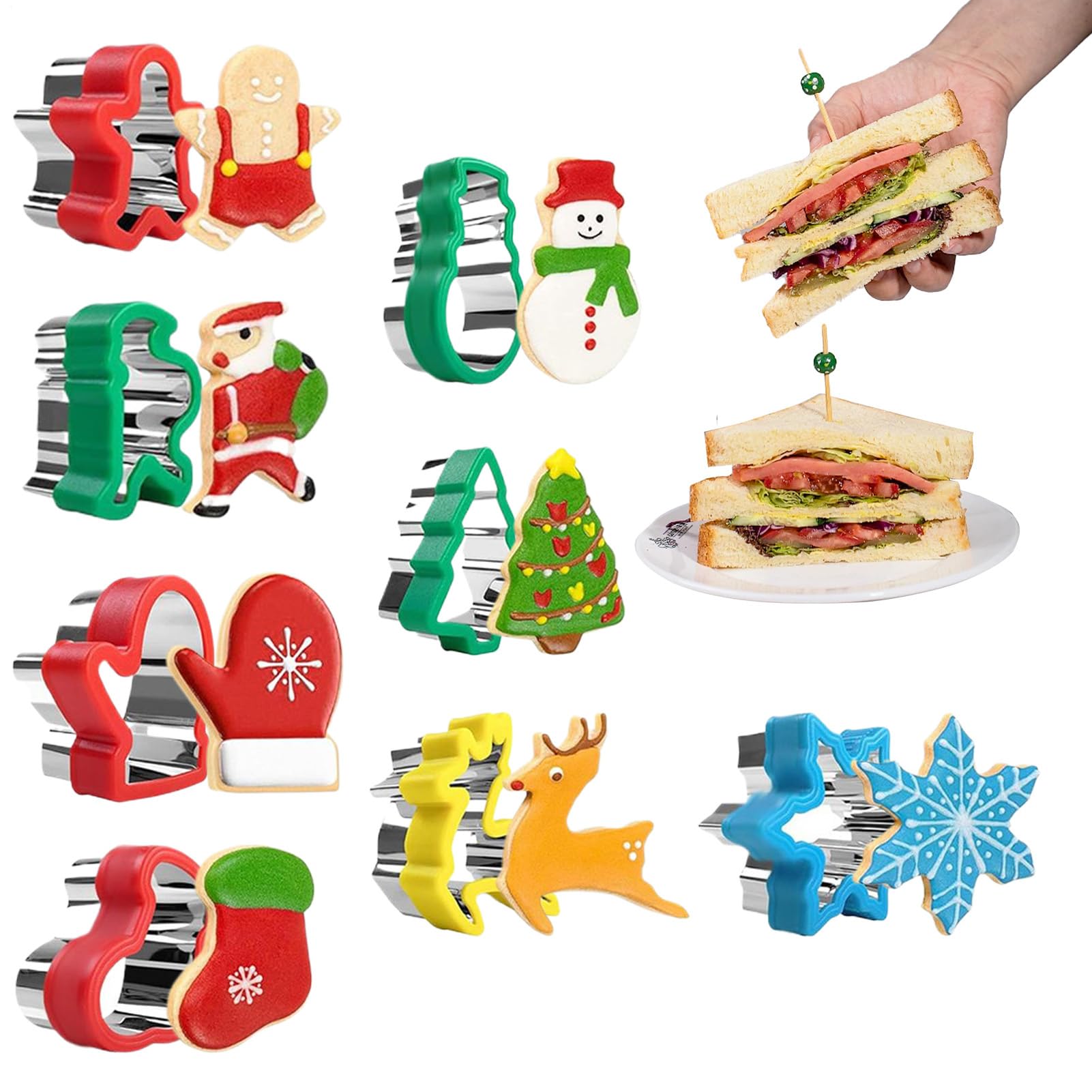 Emporte-pièce de Noël en acier pour biscuits de fêtes et dessert