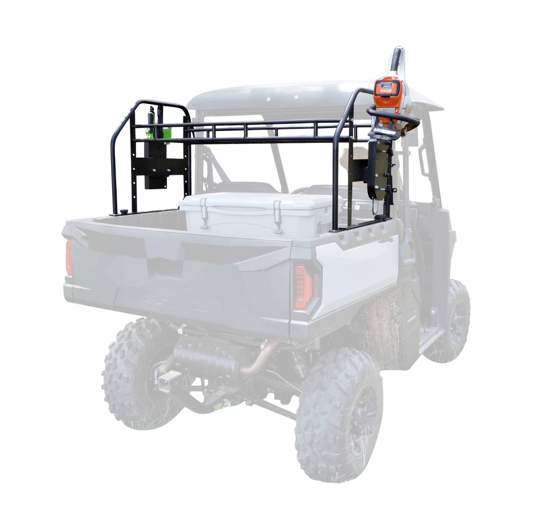 Can Am Defender Adjustable Rack Includes Bed Anchors. R-800 CAN Adjustable to 5 Different Heights to Allow for Storage in and Under The Rack