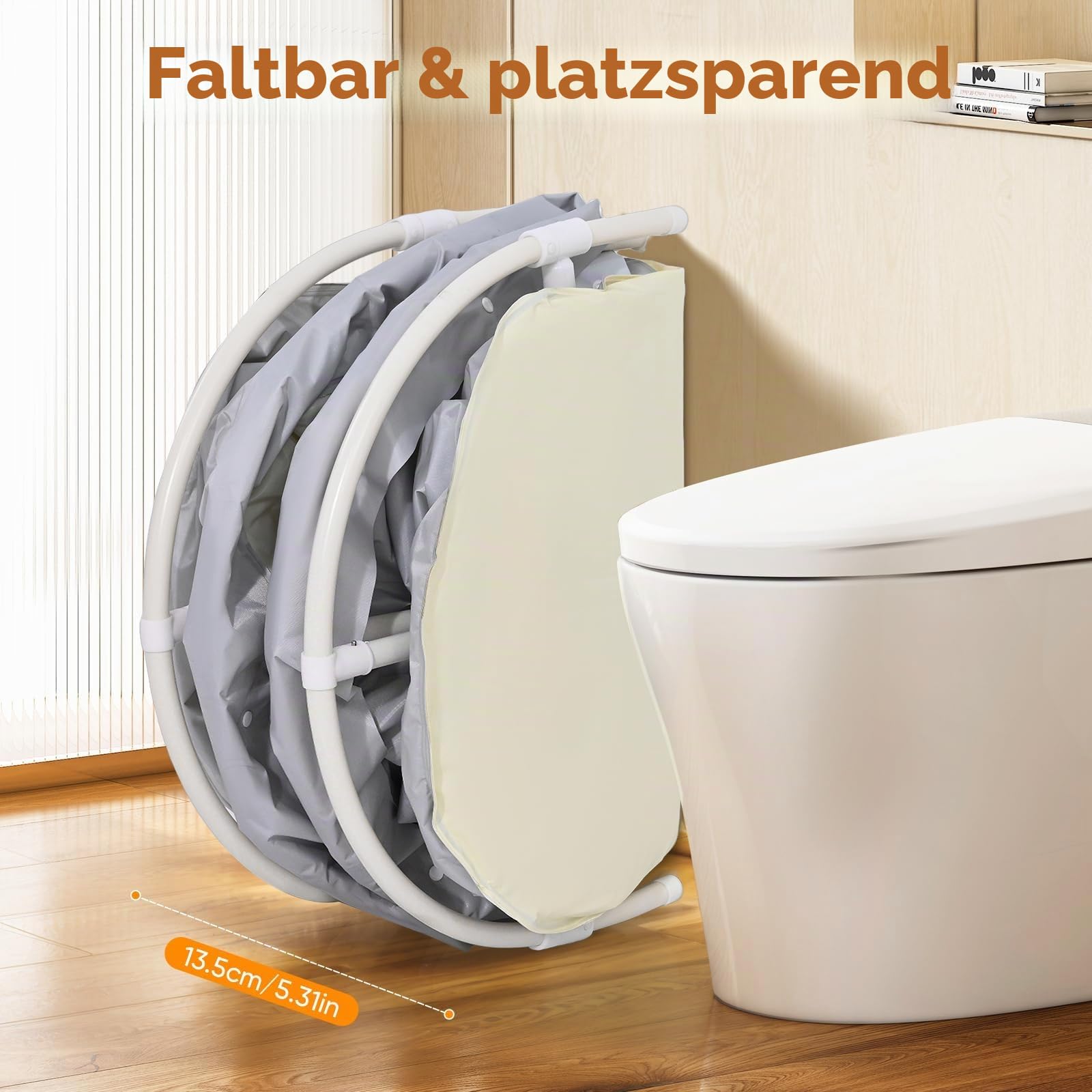 Faltbare Tragbare Badewanne für Dusche, Faltbare Badewanne für Erwachsene und Kinder,Freistehende Badewanne für Heißes Bad und Eisbad ((Ovale Klappbadewanne))