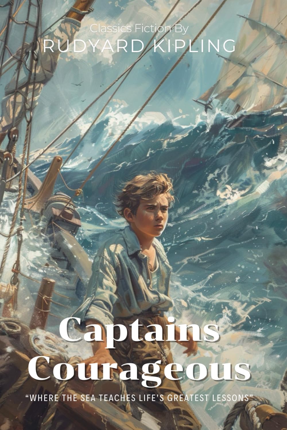 Captains Courageous By Rudyard Kipling (Illustrated & Annotated): A Young Man's Adventure on the Grand Banks of Newfoundland