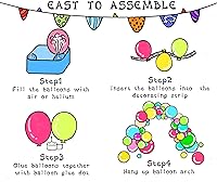 Vista 7 de Kit de guirnalda de arco de globos de color morado oscuro, 123 globos plateados metálicos morados para cumpleaños, aniversario, Año Nuevo, baby