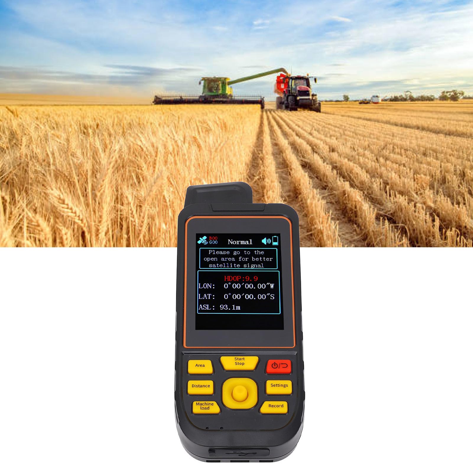 Instrumento de Medición de Tierra GPS, Medidor de área Terrestre D5E GPS Equipo de Topografía Terrestre GNSS con Pantalla de 2, 8 Pulgadas