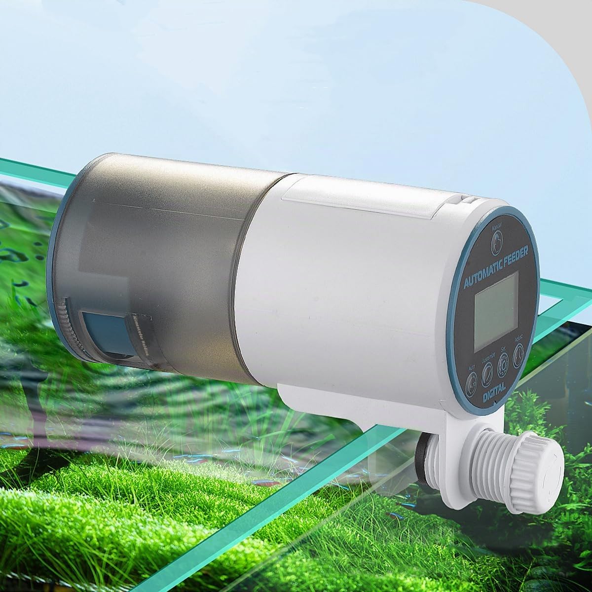 Alimentador Automático de Peces para Acuario, alimentador automático, Comedero de Peces automático, dispensador de Alimentos para terrario. (clásico 4 Modos)