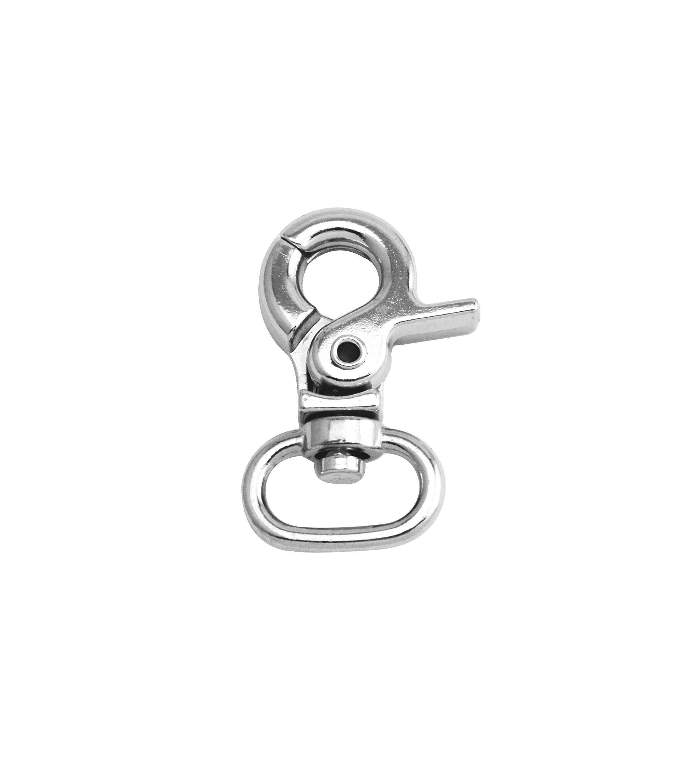 Wuuycoky Silver Y 0.5" Inner Diameter Oval Ring Small Pliers Buckle Lobster Clasps Swivel Snap Hooks Pack Of 15