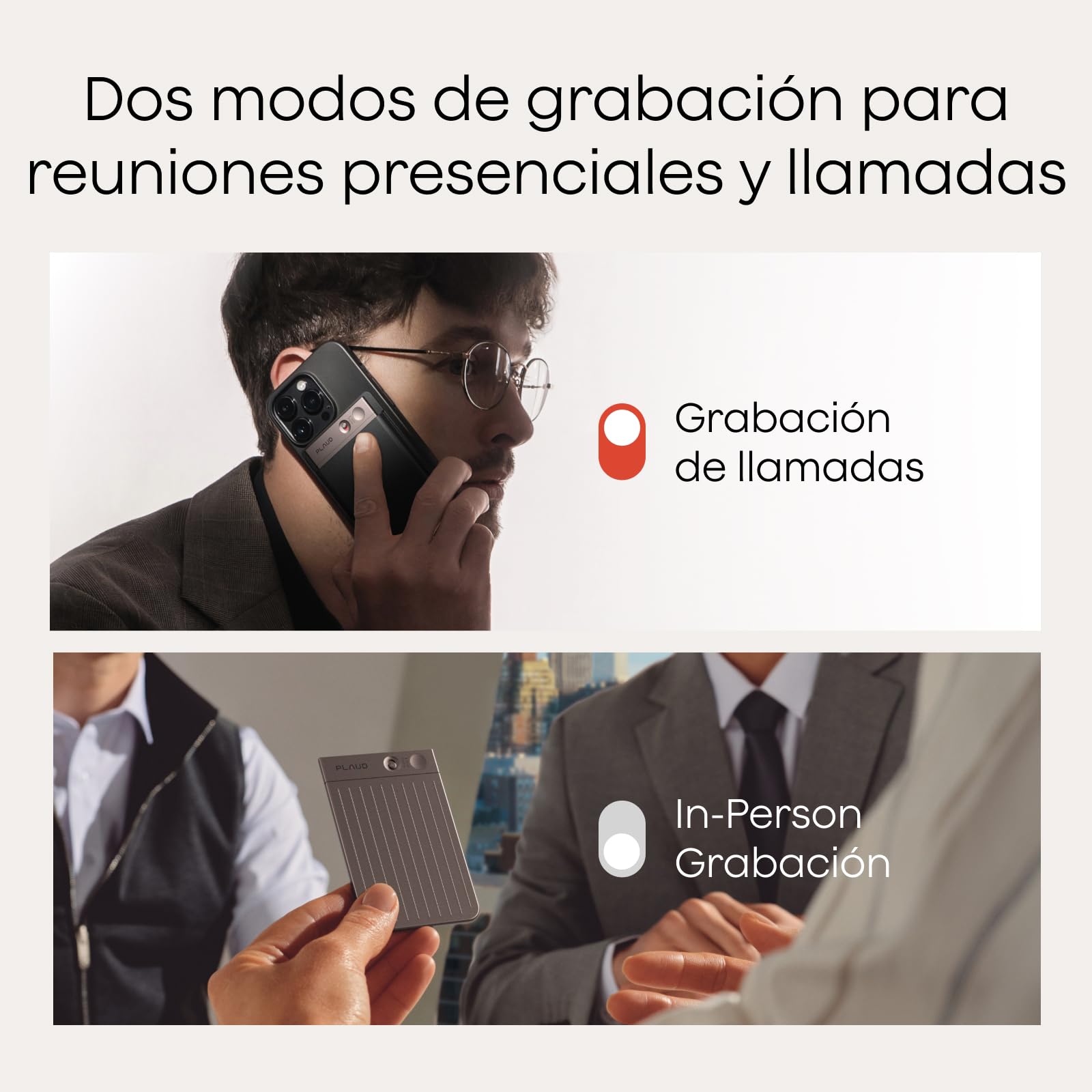 Plaud Note Registratore Vocale AI Professionale con 2 Custodie Magnetiche