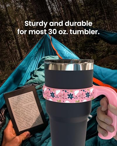 Miniatura 4 de Para YETI - Mango de vaso (30 onzas), soporte para tazas y la mayoría de vasos de 30 onzas, rosa, paquete de 1