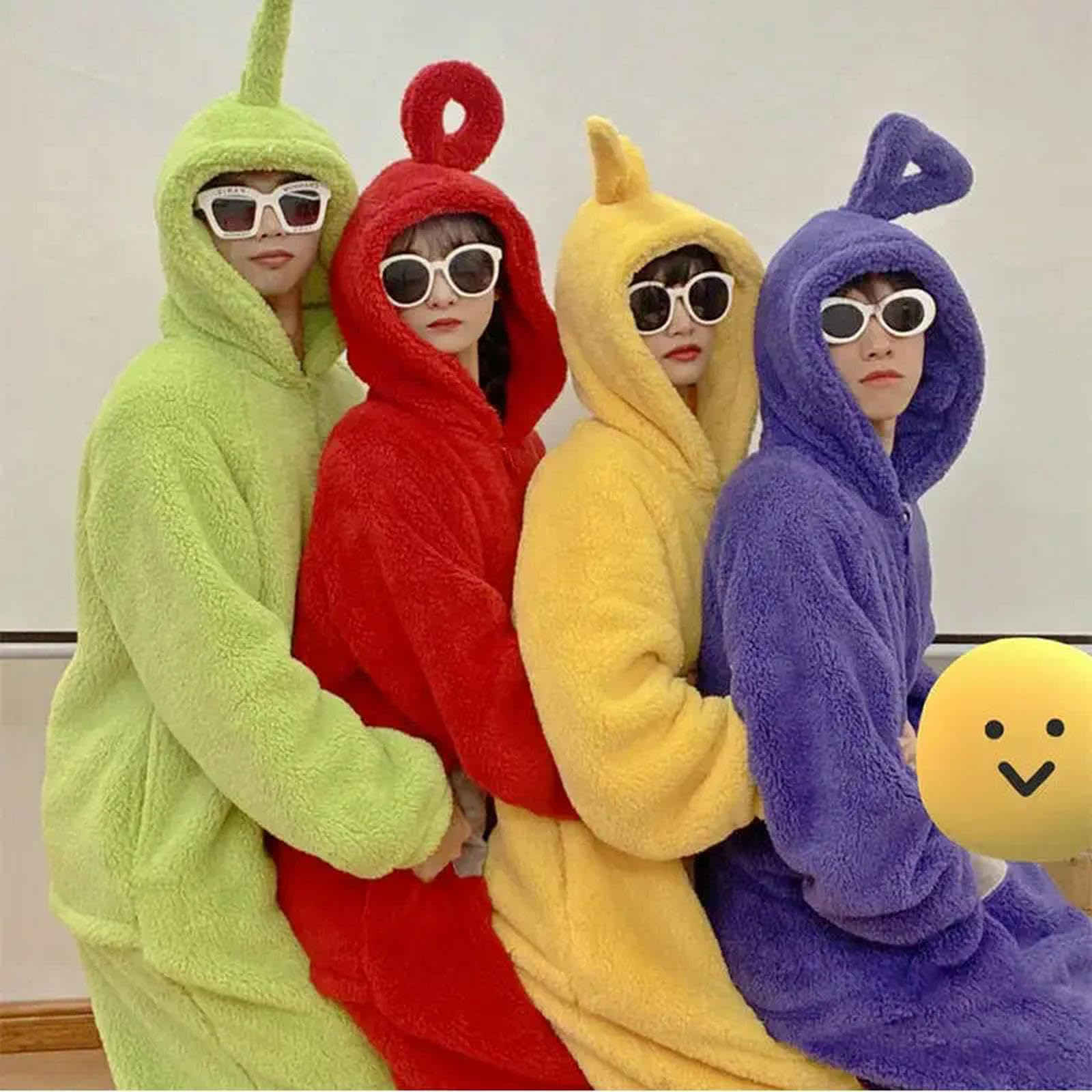 cutecool Pijamas De Mujer Teletubbies Adultos Pijamas De Mono Neutros Ropa De Mono Animal Papel Juego De Roles Ropa para El Hogar Fiesta De Pijamas