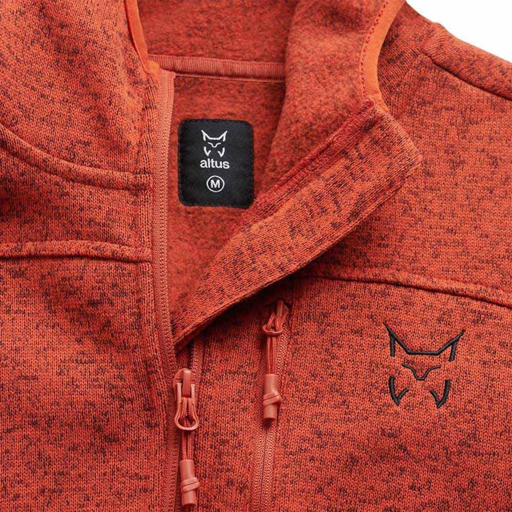 Chaqueta de punto con capucha Ocre Talla M