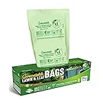 UNNI Compostable Trash Bags, 44-55 Gallon / 208 Liter, 10 Count, Extra Thick 1.38 mil Large Bin Liners for Commercial & Yard Waste, BPI, CMA & OK compost HOME Certified (Meets ASTM D6400)