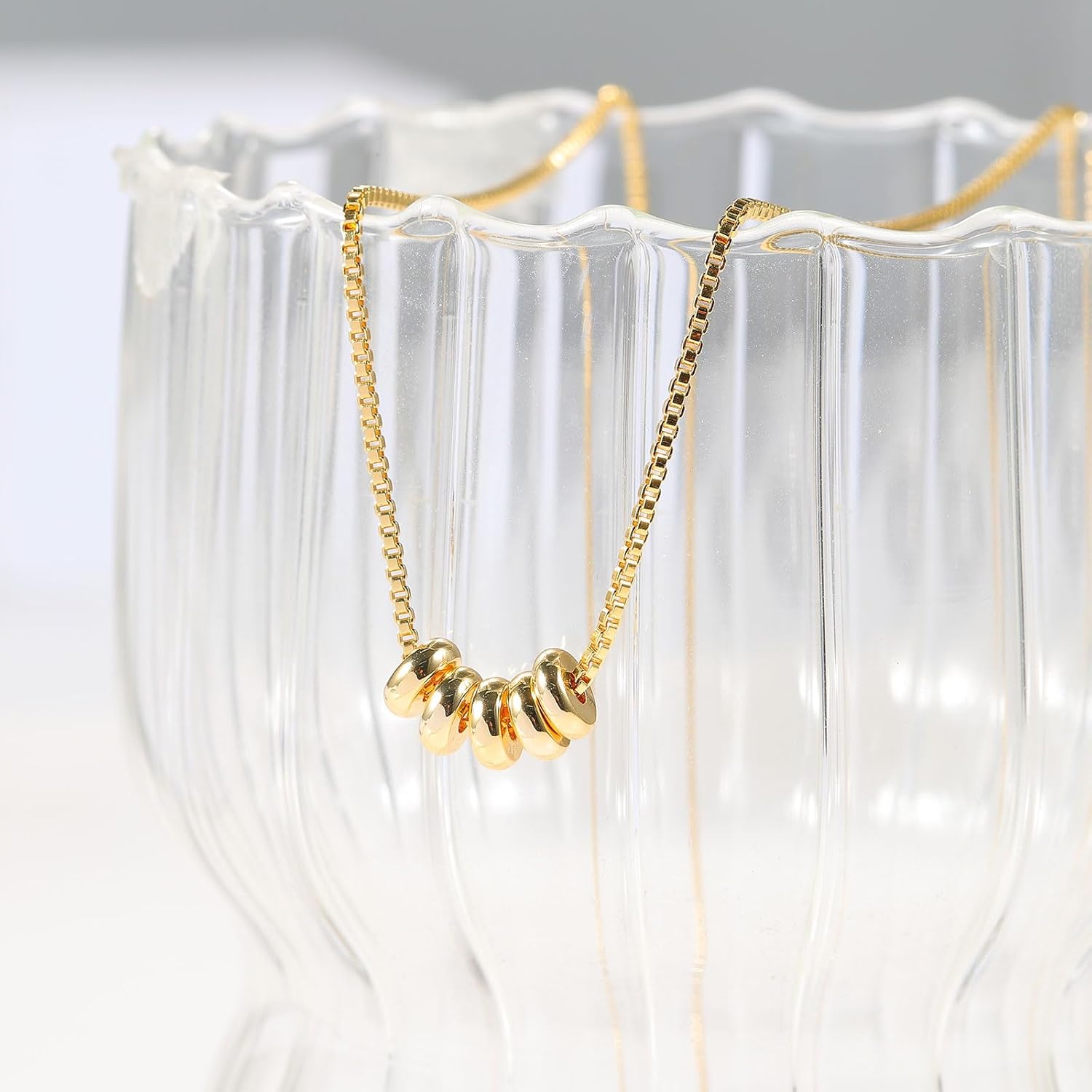 14K Gold Plated Dainty Pendant Butterfly Bead Boot Bee Baseball Flower Compass Airplane Heart Hummingbird Tree Necklace Simple Jewelry Gift for Women - Image 5