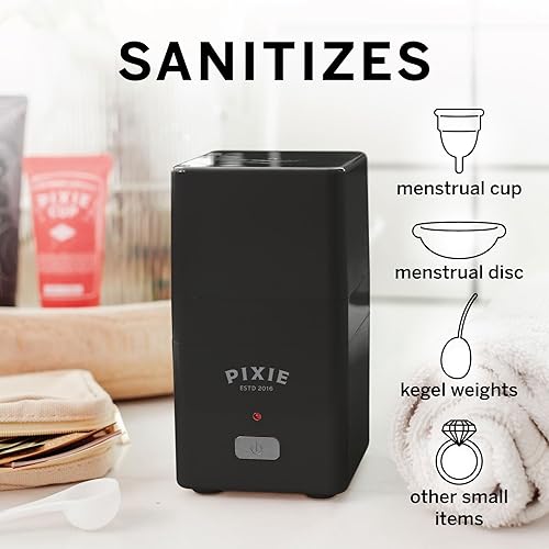 Miniatura 3 de Pixie - Máquina esterilizadora de vasos menstruales limpiadora de vaporizador lava tu taza menstrual  mata el 999 de los gérmenes con vapor