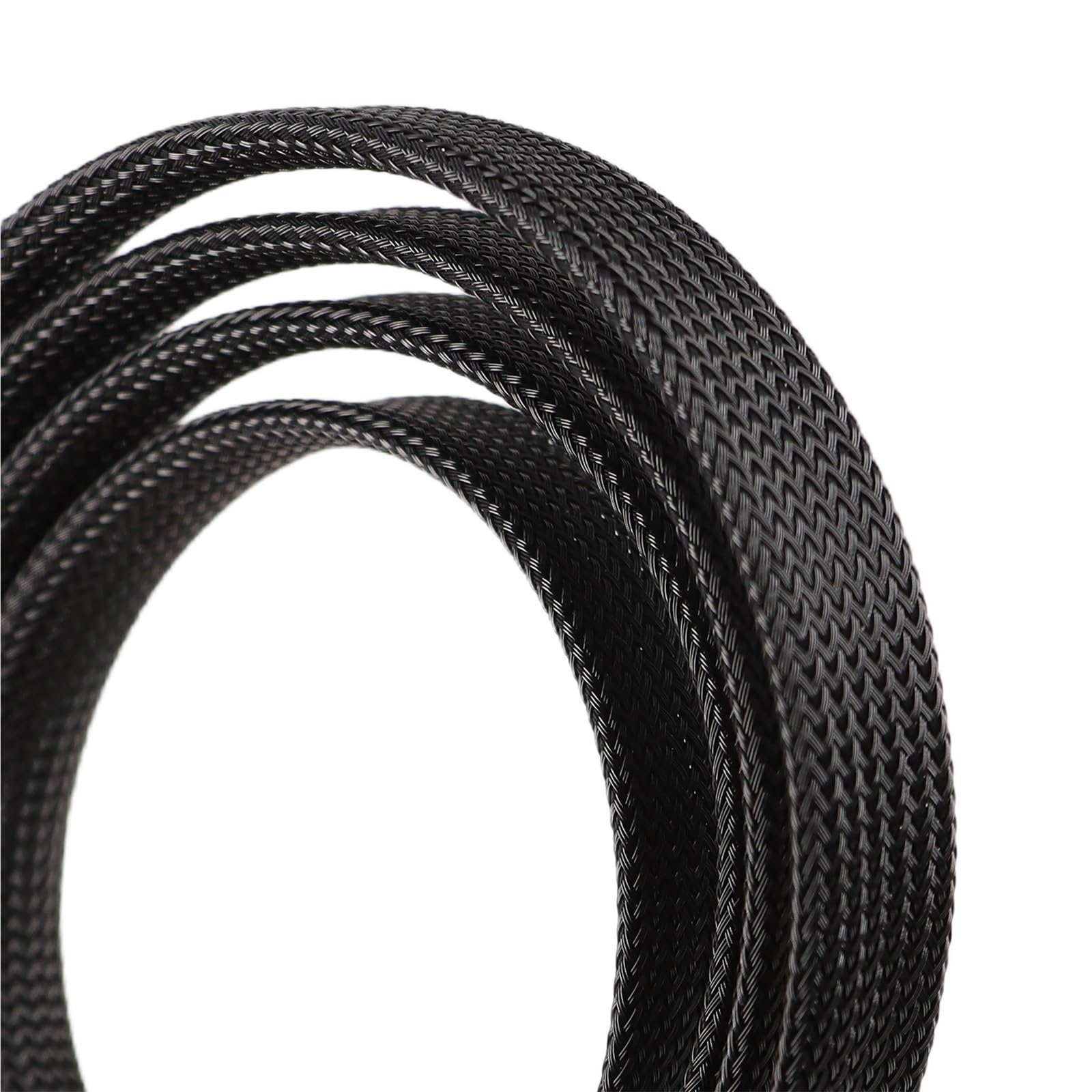 Organizador Cables Funda Trenzada aislada, Funda de Alambre expandible Ajustada 2mm - 50mm, Tubo Malla Nailon ignífugo para Cables Organizador
