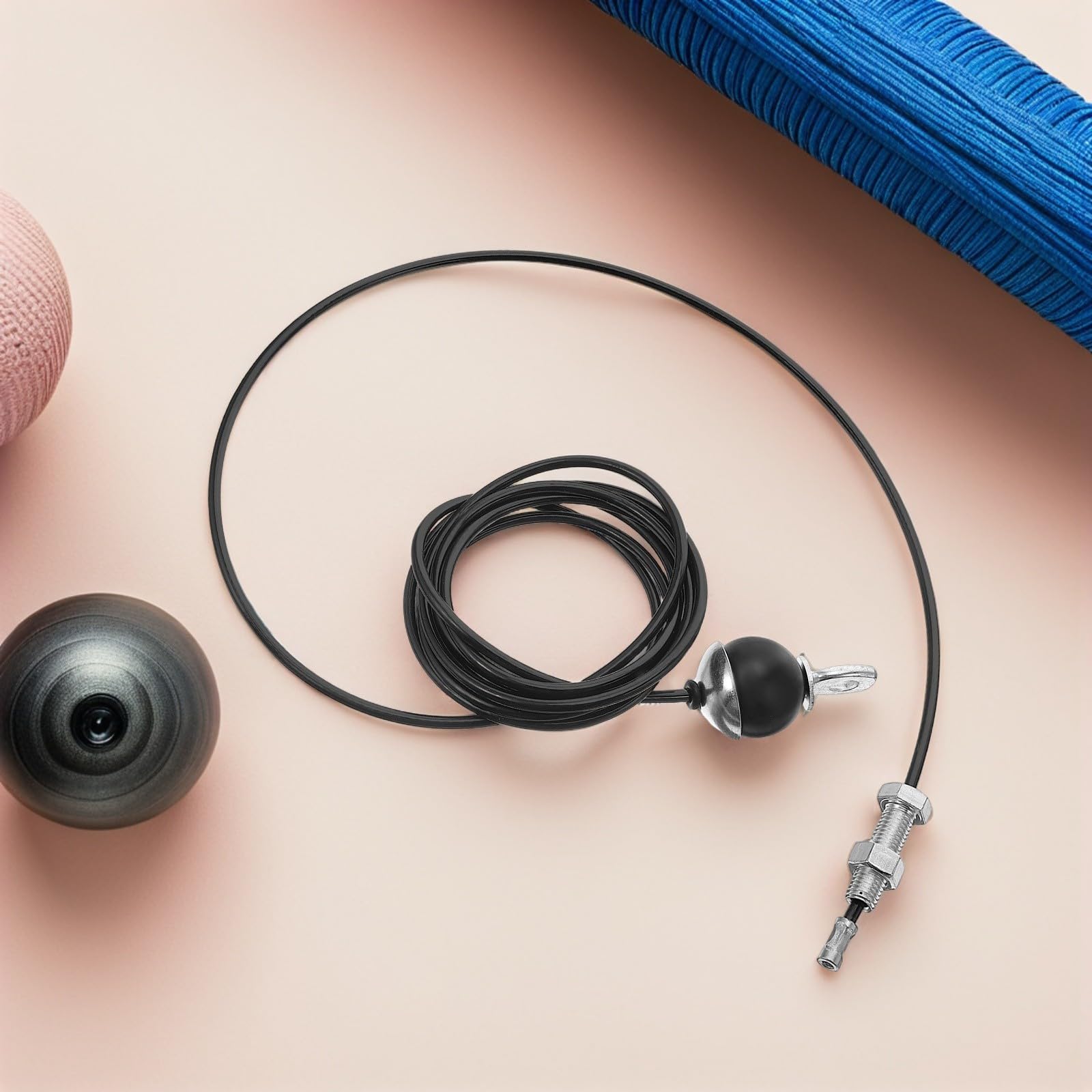 SHINEOFI Cable de Polea de Acero 5mm para Gimnasio y Entrenamiento