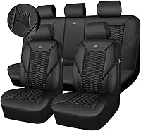 Vista 1 de CAR PASS 3D Foam PU Leather Car Seat Covers Full Set,Luxury Breathable Faux Leather Seat Covers for Car,Anti Slip Universal Fit for SUVs Vans Sedan