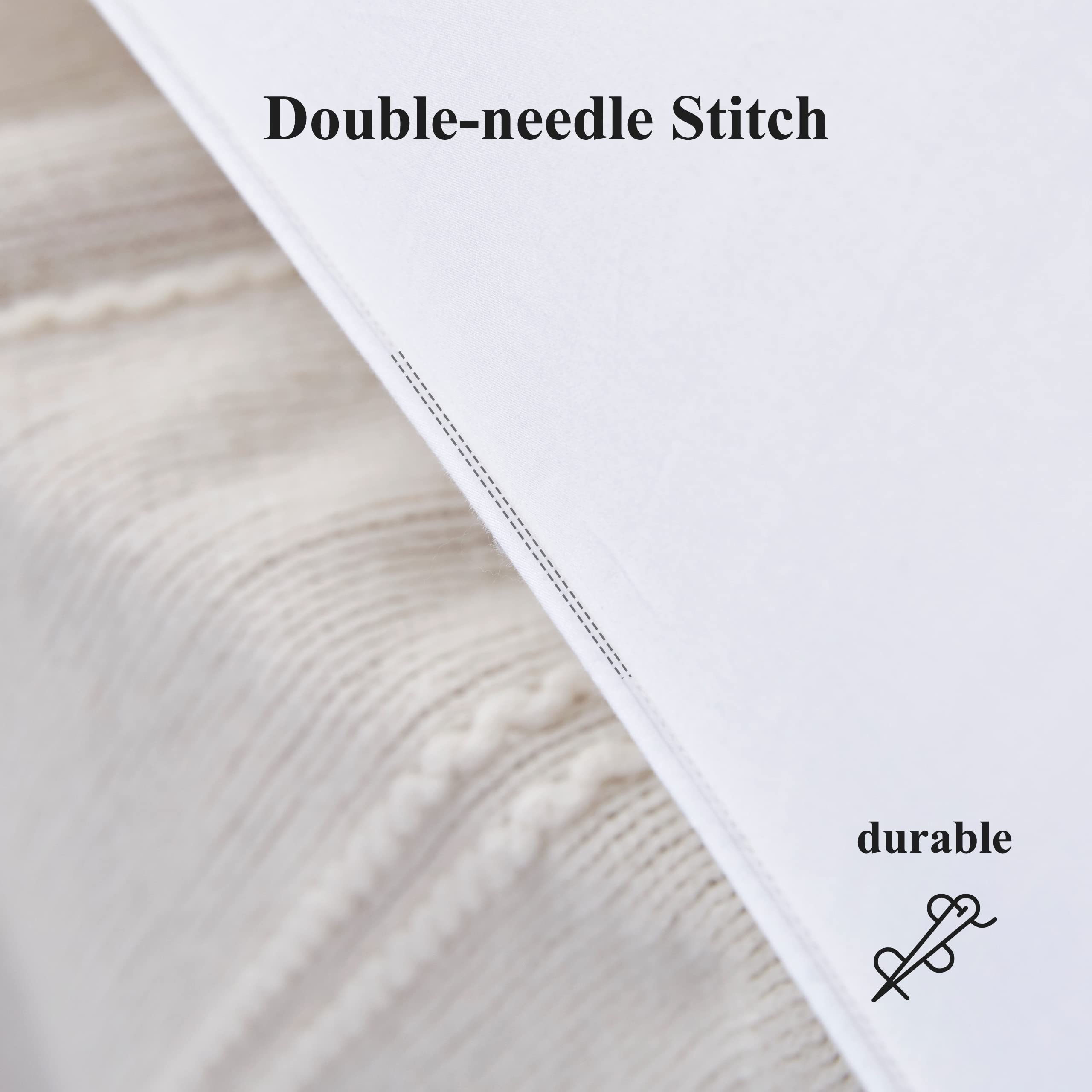 Acrafsman Goose Down Alternative Pillows,Bed Pillows for Side Sleeper,Hotel Collection,2-Pack Pillows,Queen Pillows (20x28inches,White) Set of 2