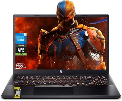 acer Nitro V 15 Gaming Laptop 15.6" FHD IPS 165Hz Intel 8-Core i5-13420H 16GB RAM 1TB SSD GeForce RTX 5050 DLSS4 Up to 440 AI Top Backlit Thunderbolt Wi-Fi6 Win11 ICP Hub