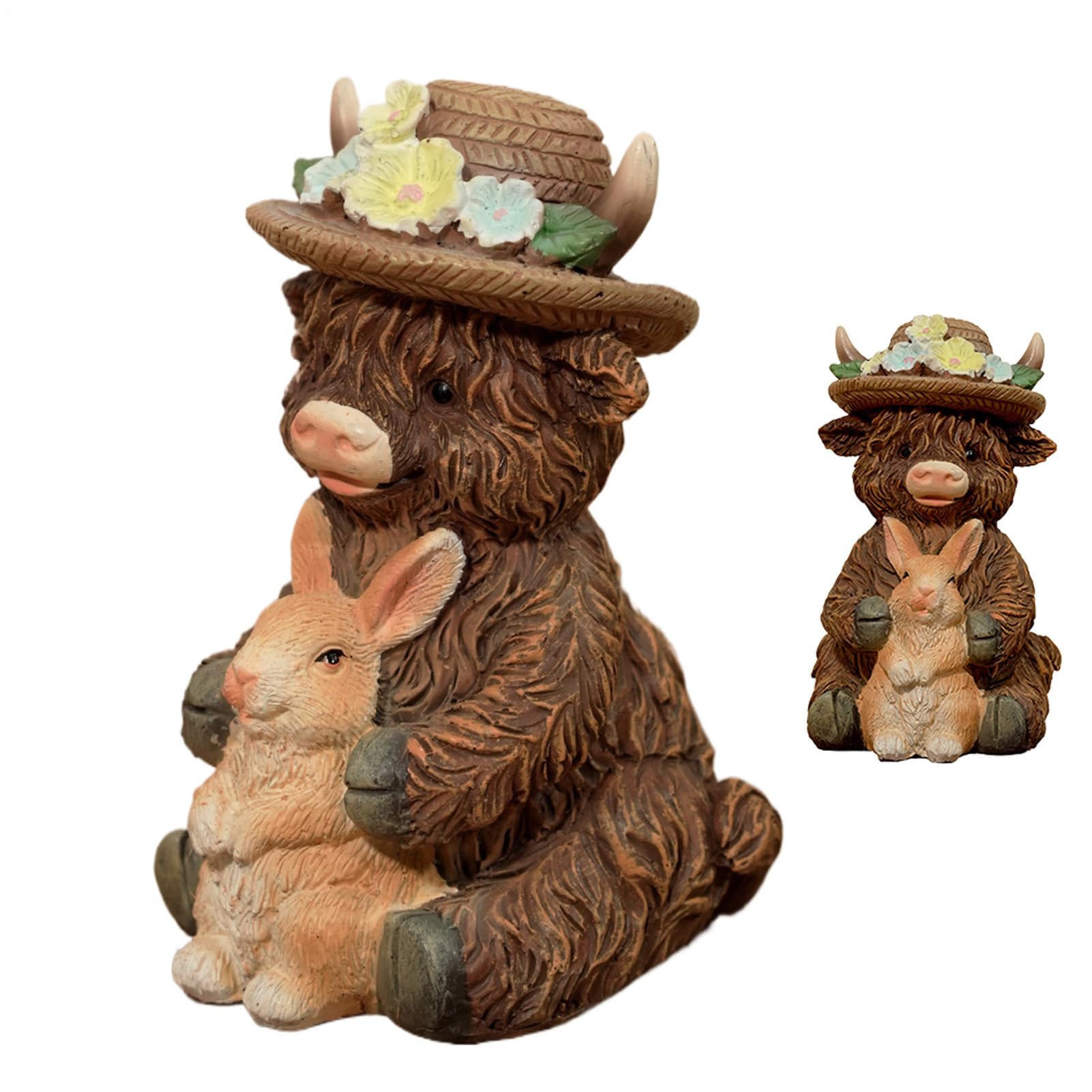 Statuette de vache design réaliste pour sublimer votre pièce à vivre