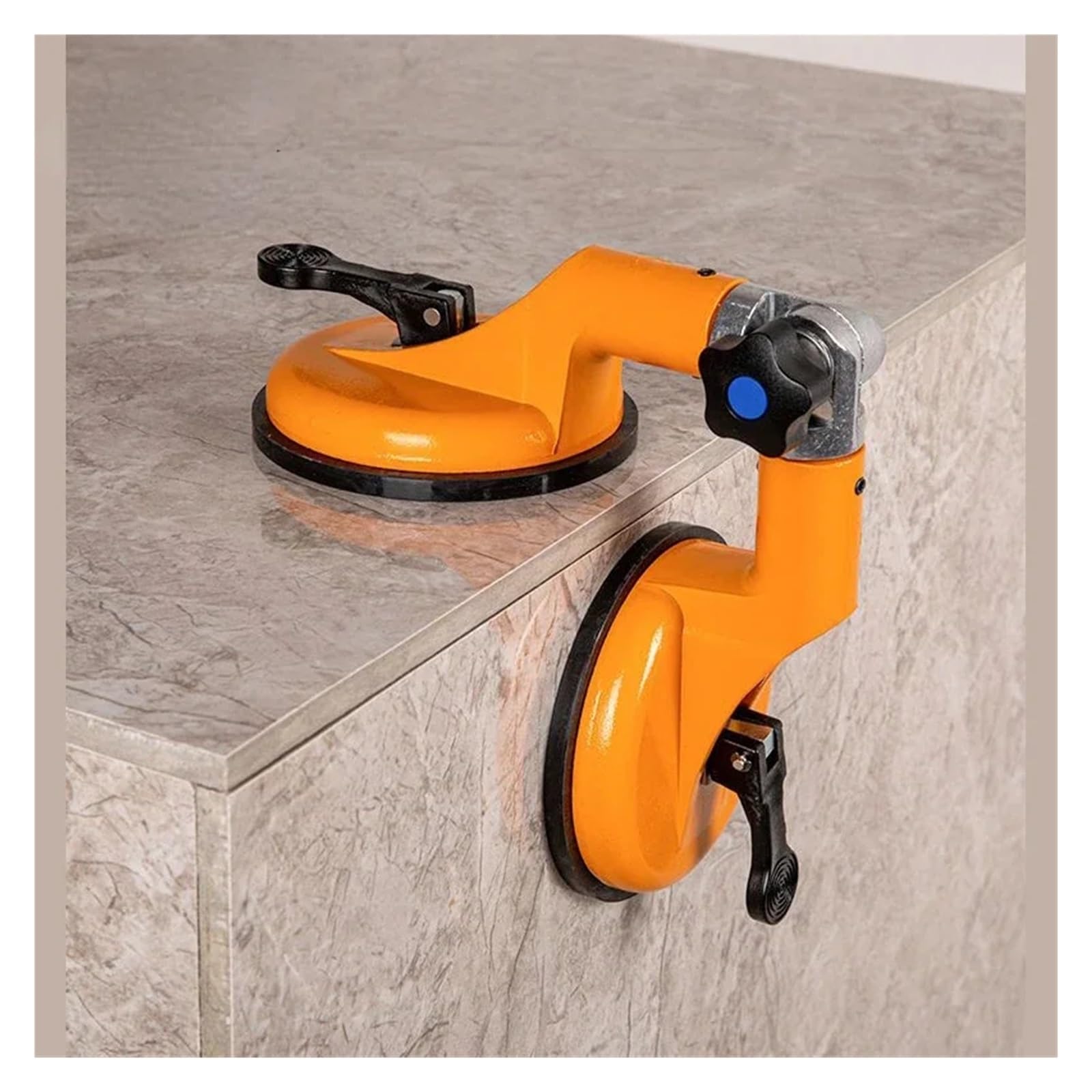Vakuumsauger, Nahtloser Nahtsetzer, winkelverstellbar 90–270 Grad, Vakuum-Saugnapf for nahtlose Installationswerkzeuge aus Granit, Fliesen, Glas(Red-non-adjustable)