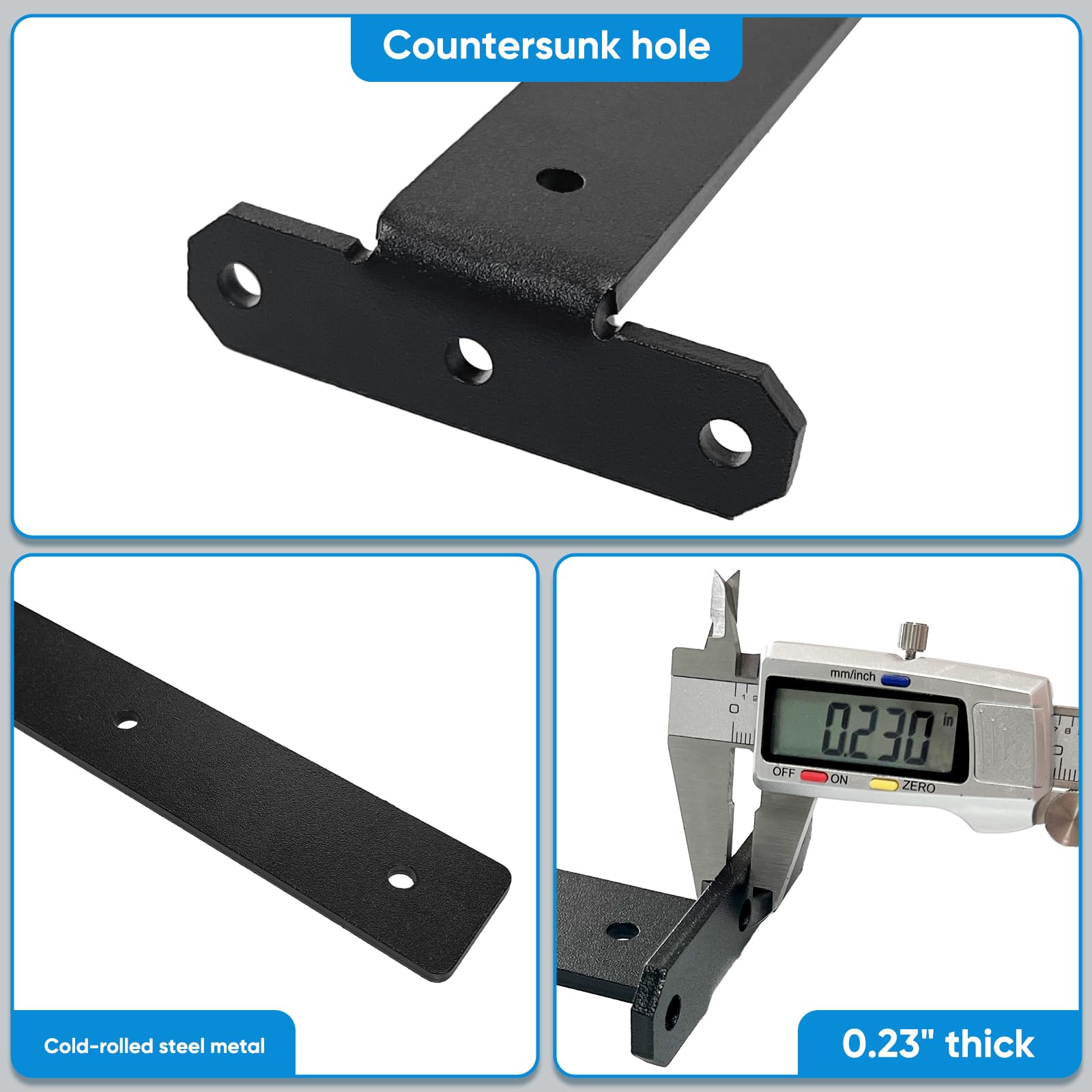 TESSTINA Staffe per Mensole Pesanti 80kg Reggimensola a Scomparsa, Supporto Metallo Nero 3,8cm per Mensola 25-30cm, Staffe Angolari Invisibili, Reggimensola Carichi Pesanti