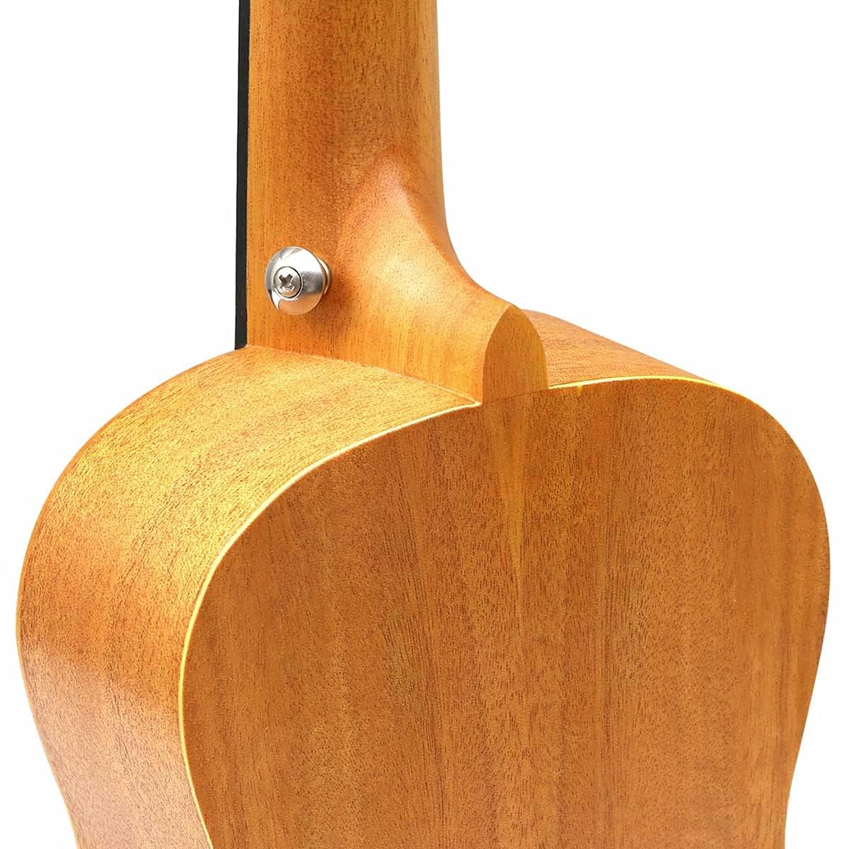 Tenorowe ukulele solidny top mahoń 66 cm z akcesoriami do ukulele z torbą na koncert, paskiem, struną nylonową, kapo wyzwalacza gitary, kostki