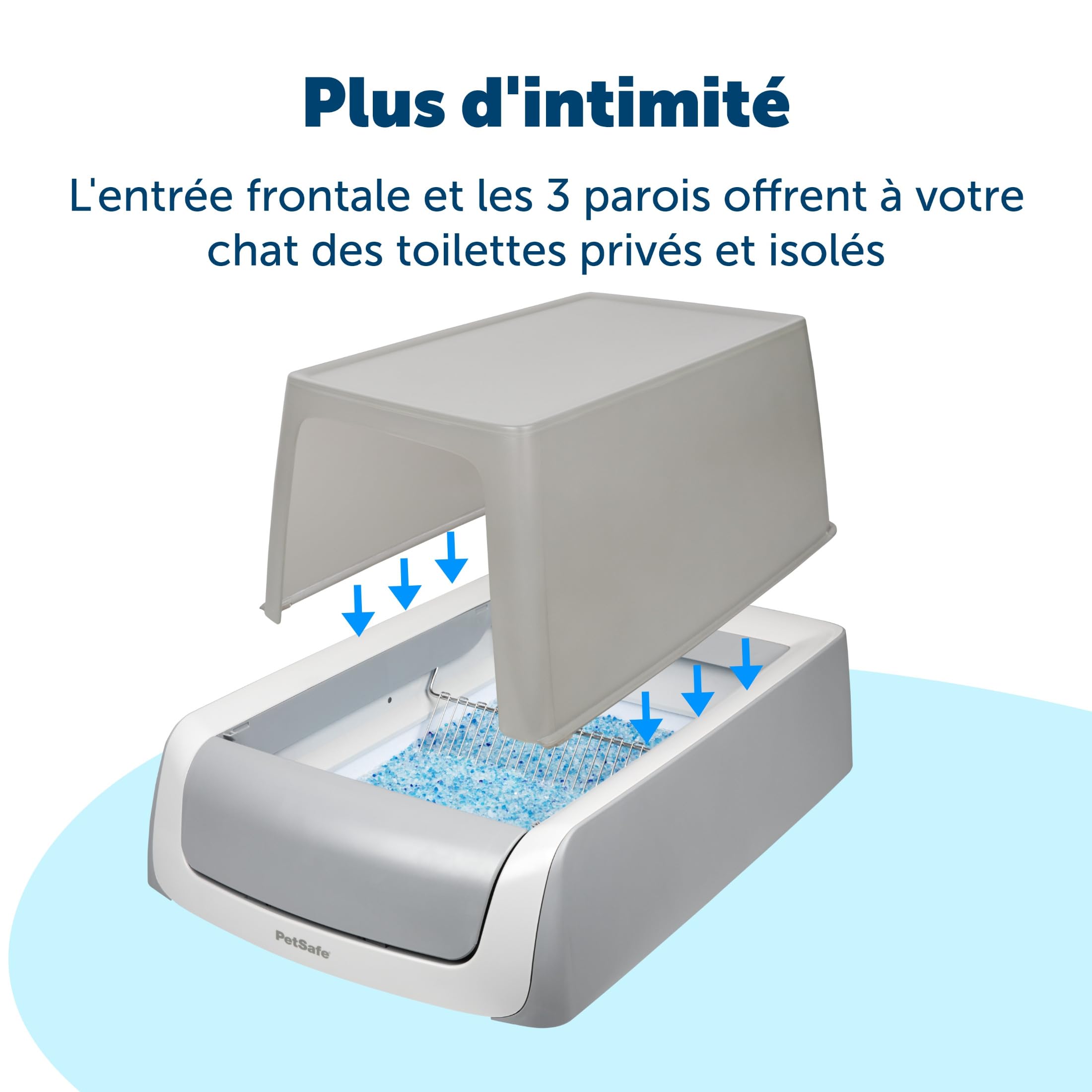 PetSafe ScoopFree Couvercle pour Bac à Litière, Gris
