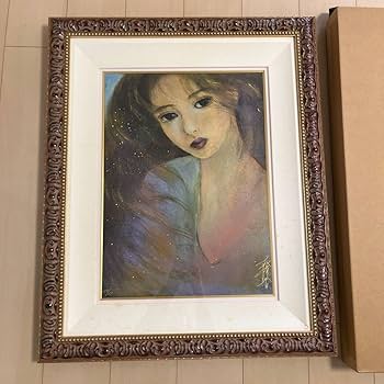 Amazon.co.jp: 美術品 絵画 工藤静香 「誘惑」 134250 外寸：660