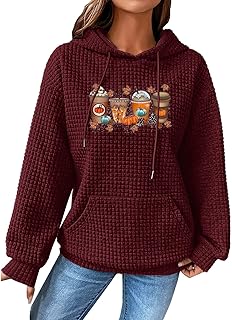 Womens Crewneck Sweatshirts Halloween Print Autumn Winter Soft Cozy Sweatshirts Fashion Ladies Long Sleeve Round Neck Tops T-Shirts Ladies Casual Round Neck Tops Loose Pullover Loose Tunic Active