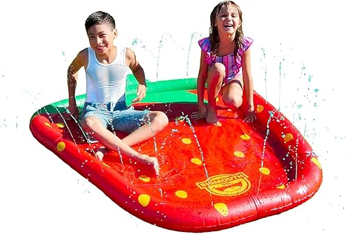 BigMouth Inc Splash Pad Juguete de agua con aspersor para niños, juego de rociado de patio trasero de verano al aire libre para niños pequeños -