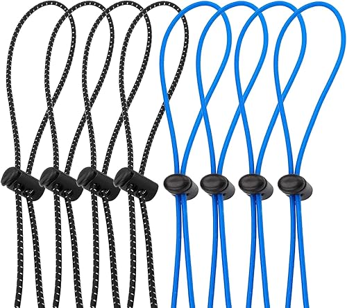 Miniatura 9 de Kit de Correa Bungee para Gafas de Natación Oumers, Correas para Gafas de Natación con Extremo Cónico Negro