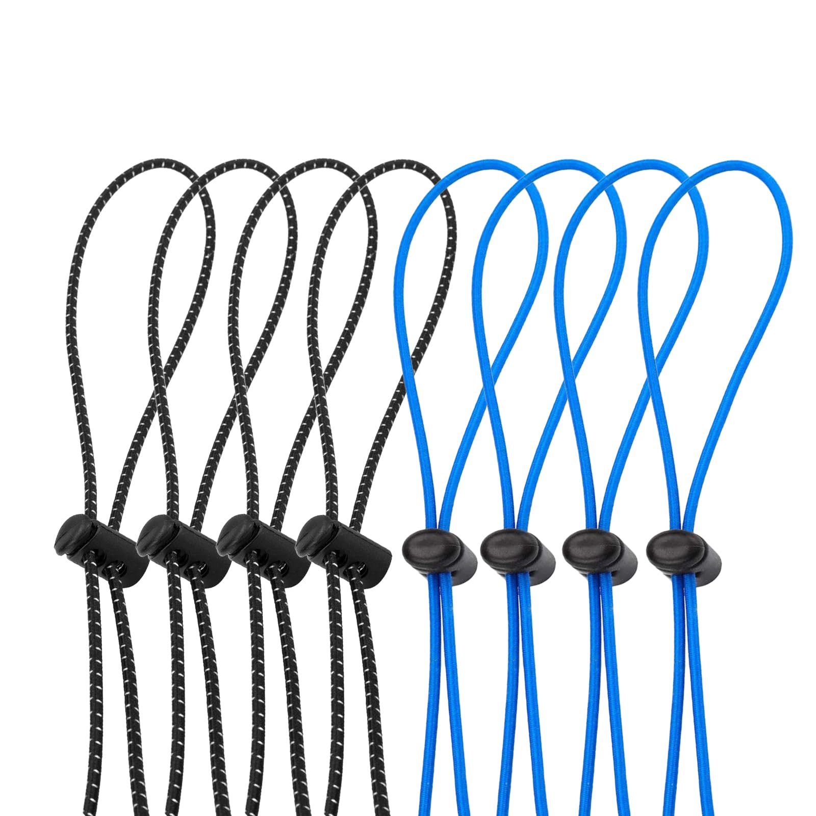 Oumers Bungee Goggle Strap Kit, Adjustable Replacement Swimming Goggle Straps with Cord Lock Clamp for Kids Goggles, One Size