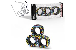 Magnetic Fidget Spinner Rings - Top Stocking Stuffer for Adults