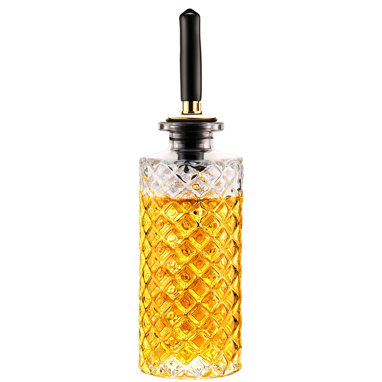 gegewawa Glass Coffee Syrup Dispenser Bottles 5 OZ, Simple Syrup Bottles with Metal Pour Spout, Syrup Dispenser for Coffee Bar Accessories for Maple Honey Syrup Oil and Sauces