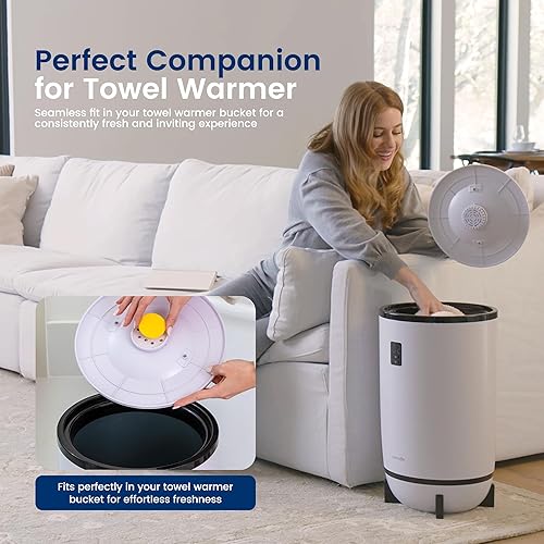 Miniatura 3 de SereneLife Disco de fragancia, 15 aromas aromáticos, adecuado para cubo calentador de toallas, tamaño conveniente que se adapta a la mayoría de los