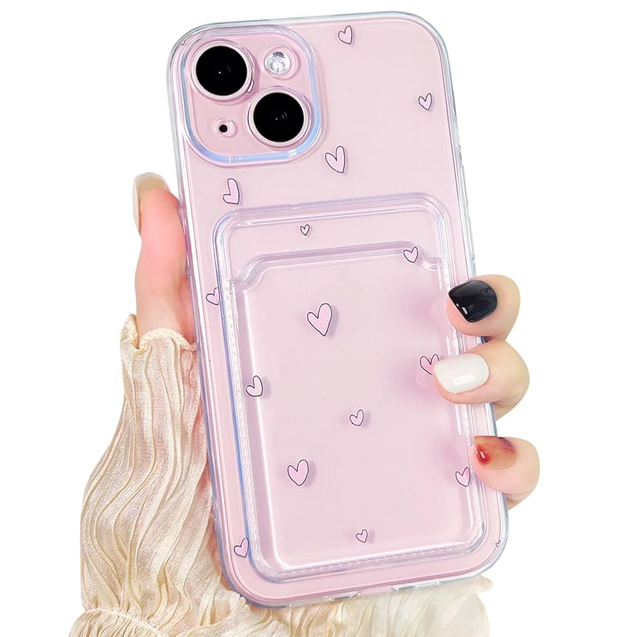 custypeスマホケースiPhone15proケース ハート型ポーチ付きピンク custypeスマホケースiPhone15proケース ハート型ポーチ付き