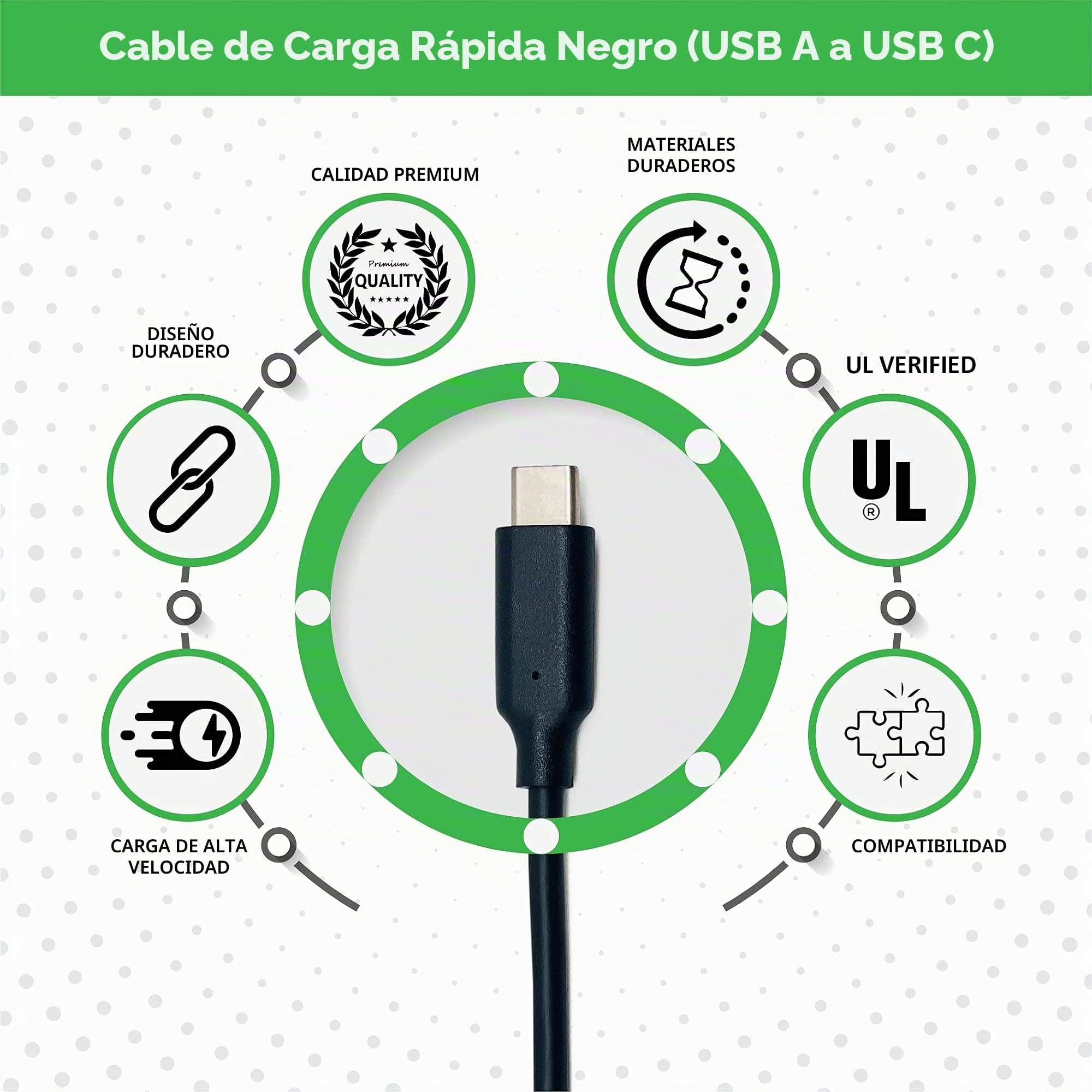 BrightOn Paquete de cable optimizado compatible con XBOX Series X/S | Cable negro 8K HDMI 2.1 HDR 8K @60Hz/4K @120Hz | Cable Ethernet CAT 7 de súper alta velocidad | Carga rápida (USB A a USB C)