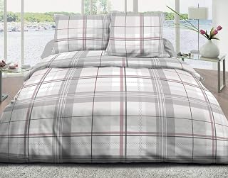 Bristol - Funda nórdica de 220 x 240 cm y 2 Fundas de Almohada de algodón Puro de 57 Hilos, Color Rosa
