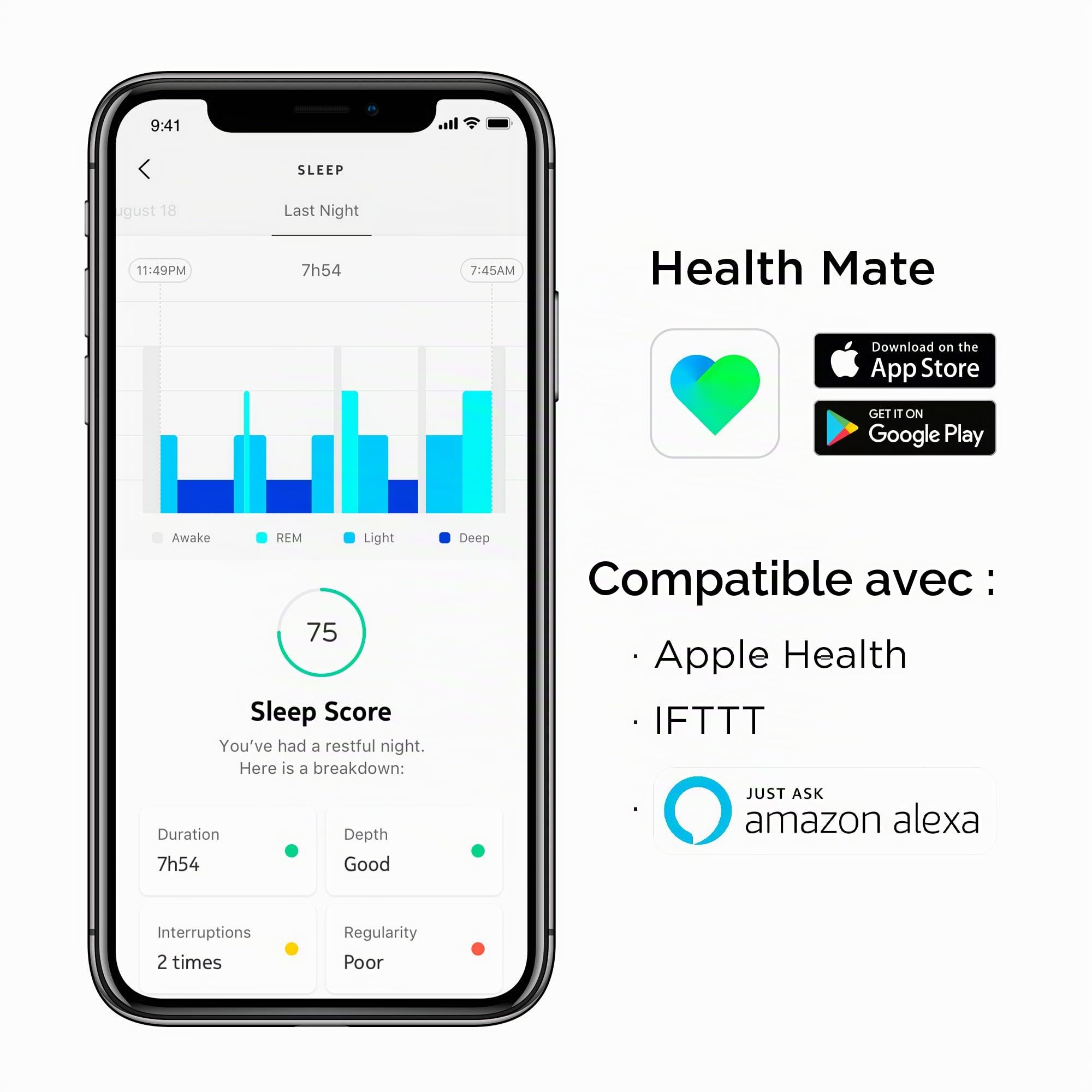 Withings Sleep - Capteur De Sommeil & Domotique
