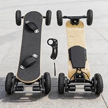 Electric Skateboard with 1650W Motor, Eboard with Remote Control, 4 Modes Max 25Mph, 12 Layers Deck, Electric Skateboards with Foot Strap for Beginners and Teens A