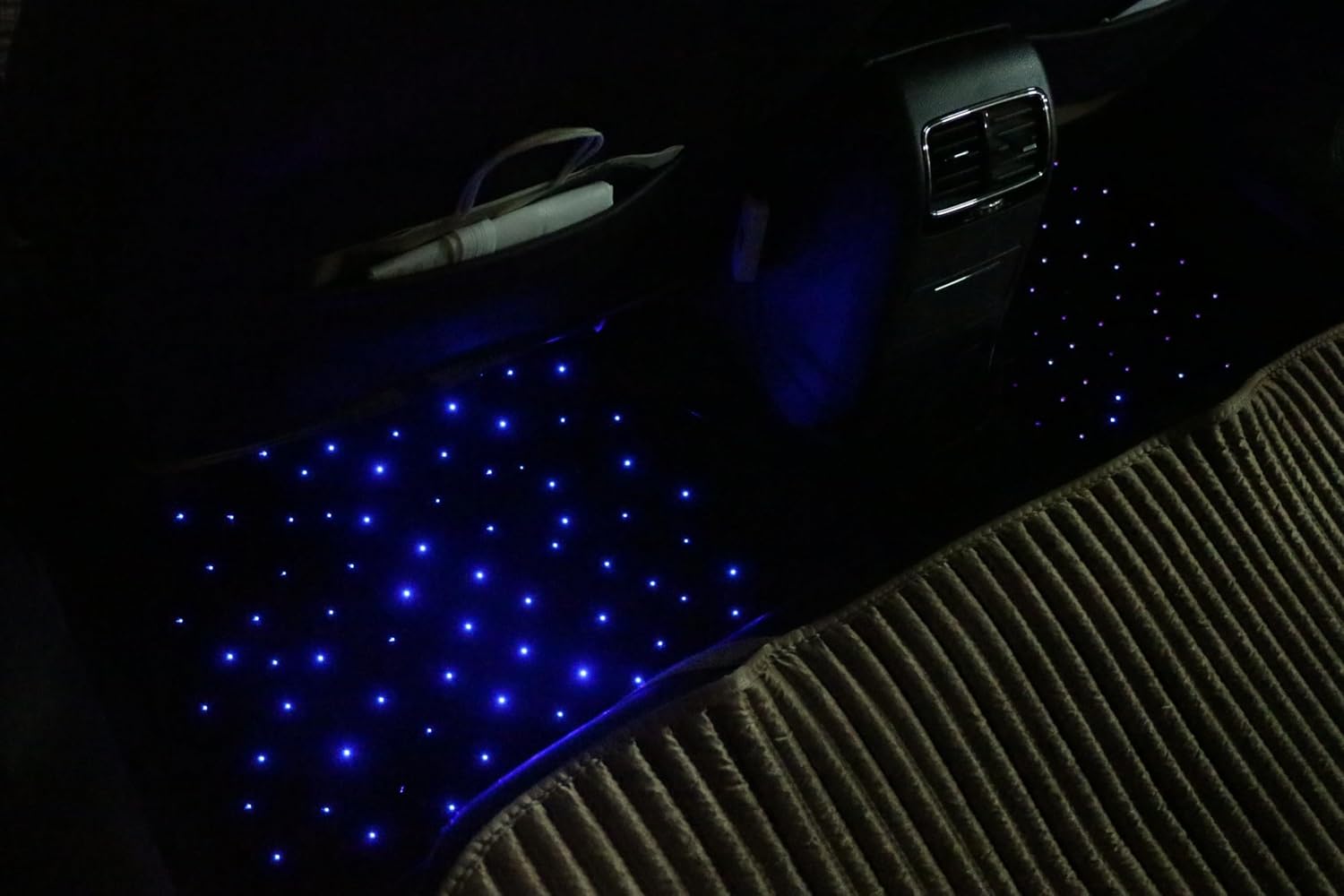 Starlinkmats LED Car Floor Mats with App Control - Starlight Design All Weather Anti-Slip Mats, Black Automotive Carpet, Universal Fit for Cars, Creates a Romantic Atmosphere for Date