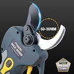 SK5 Lame de remplacement en acier à haute teneur en carbone, compatible avec Prunarbo Modèle sans fil de taille électrique PR-E50 (PR-E50-blade-upper-1pack)