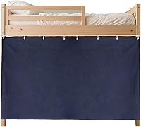 Vista 20 de Carpas Cortinas para Cama Litera Twin Individual de Dormitorio, Cortinas Opacas a Prueba de Polvo para Debajo de la Cama, Cortinas de Privacidad 2