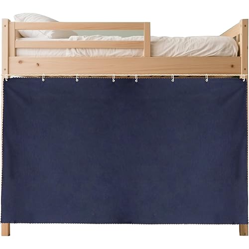 Dorm Single Twin Bunk Bed Tents Drapes Dustproof Blackout Underbed Cloth Bed Privacy Curtains