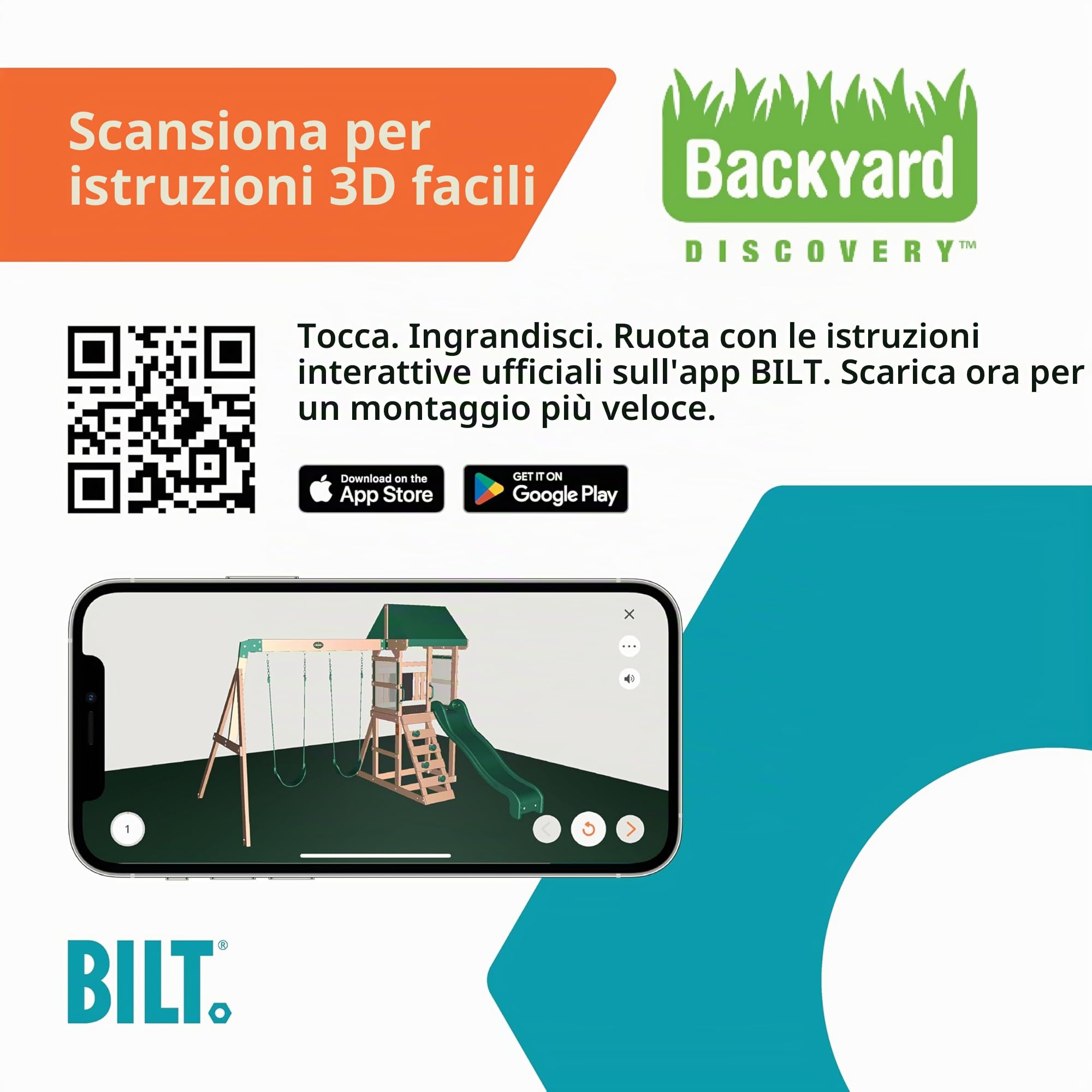 Backyard Discovery Buckley Hill, set altalena in 100% legno di cedro, parco giochi all'aperto per bambini, struttura da arrampicata da giardino per bambini, 2 altalene a cintura, scivolo ondulato da