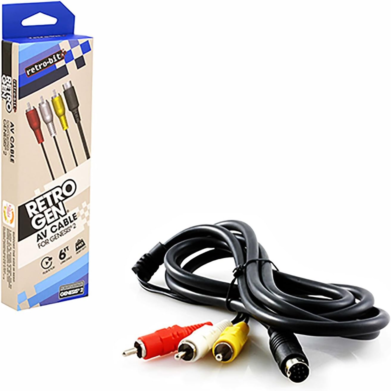 Retro-Bit Sega Genesis Nomad 9-PIN AV Cables Video