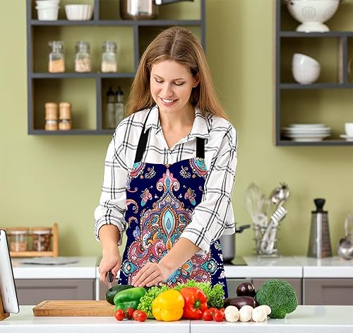 Miniatura 5 de Delantal para Mujeres Hombres 008, Patrón de mandala étnico