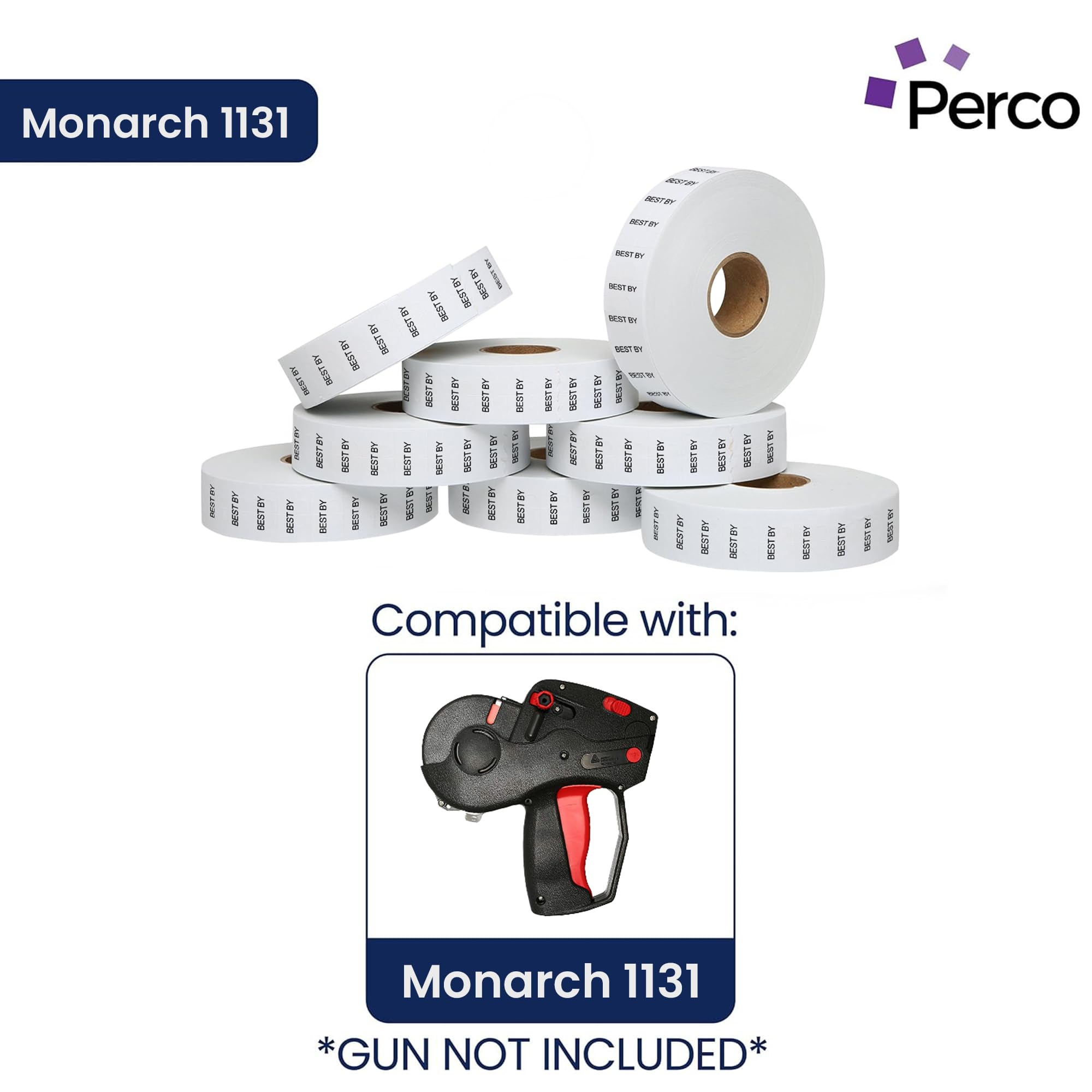 Best by Labels for Monarch 1131 Pistolet de tarification – 8 manches, 160 000 étiquettes de prix